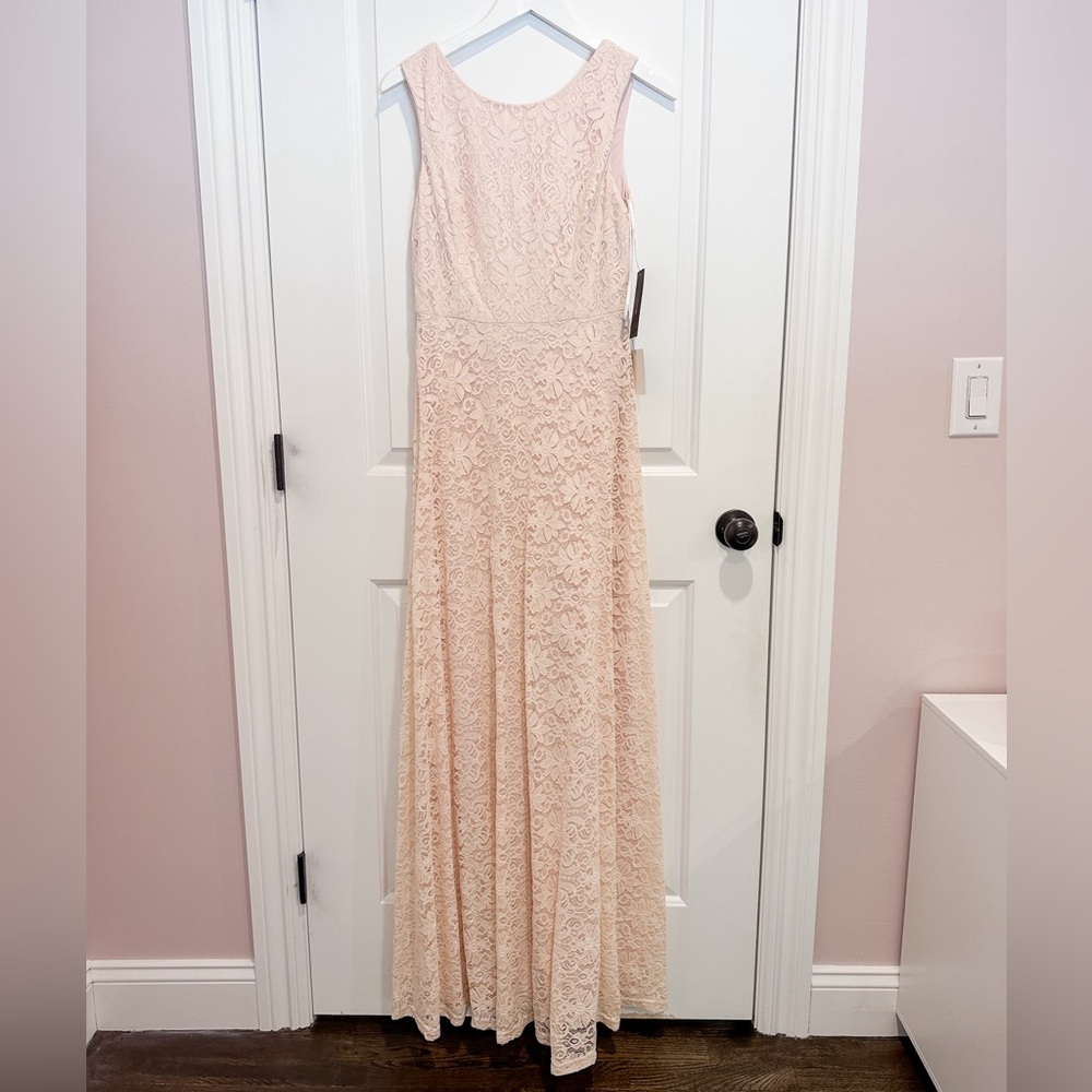 Cream Long Lace Dress